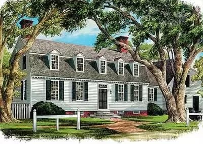 Historic Early Virginia Home Plan