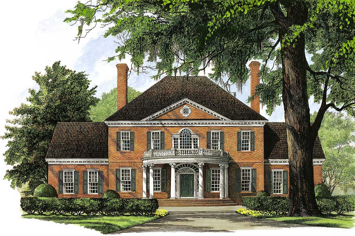 Plan 32526WP: Luxury with a Touch of Convenience - Image #4 - Georgian, Traditional