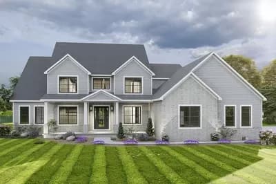 4350 Square Foot Farmhouse Plan with 4 Bedrooms and an Upstairs Game Room