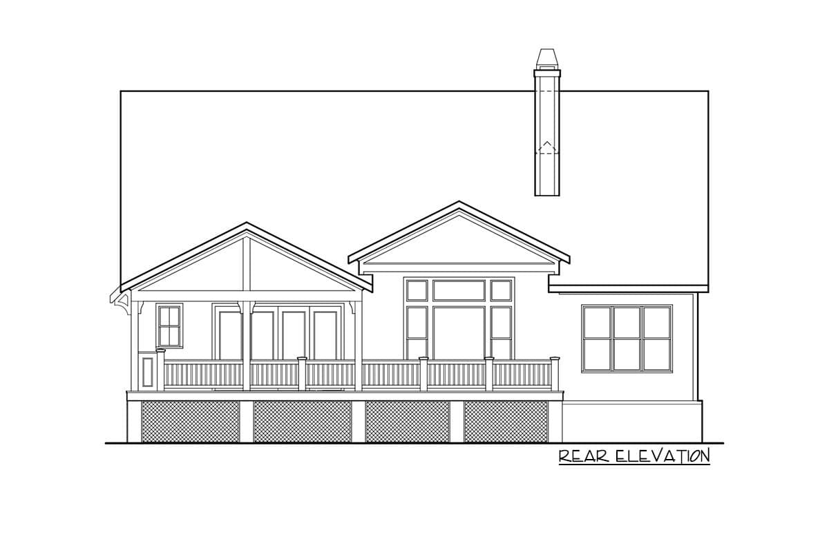 Plan 710391BTZ: 3-Bed Modern Farmhouse with Flex Room and Pocket Home Office - 2258 Sq Ft - Image #9 - Country, Craftsman, Farmhouse, Modern Farmhouse, New American