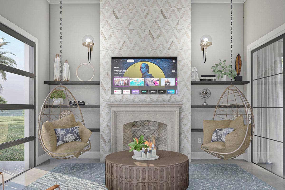 Plan 62386DJ: Mediterranean-style House Plan with Split-Load Garage and Large Courtyard - Image #7 - European, Mediterranean