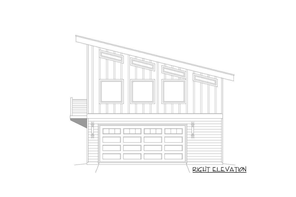 Plan 68769VR: Versatile Modern ADU House Plan  - Image #4 - Carriage, Contemporary, Modern, Mountain, Vacation