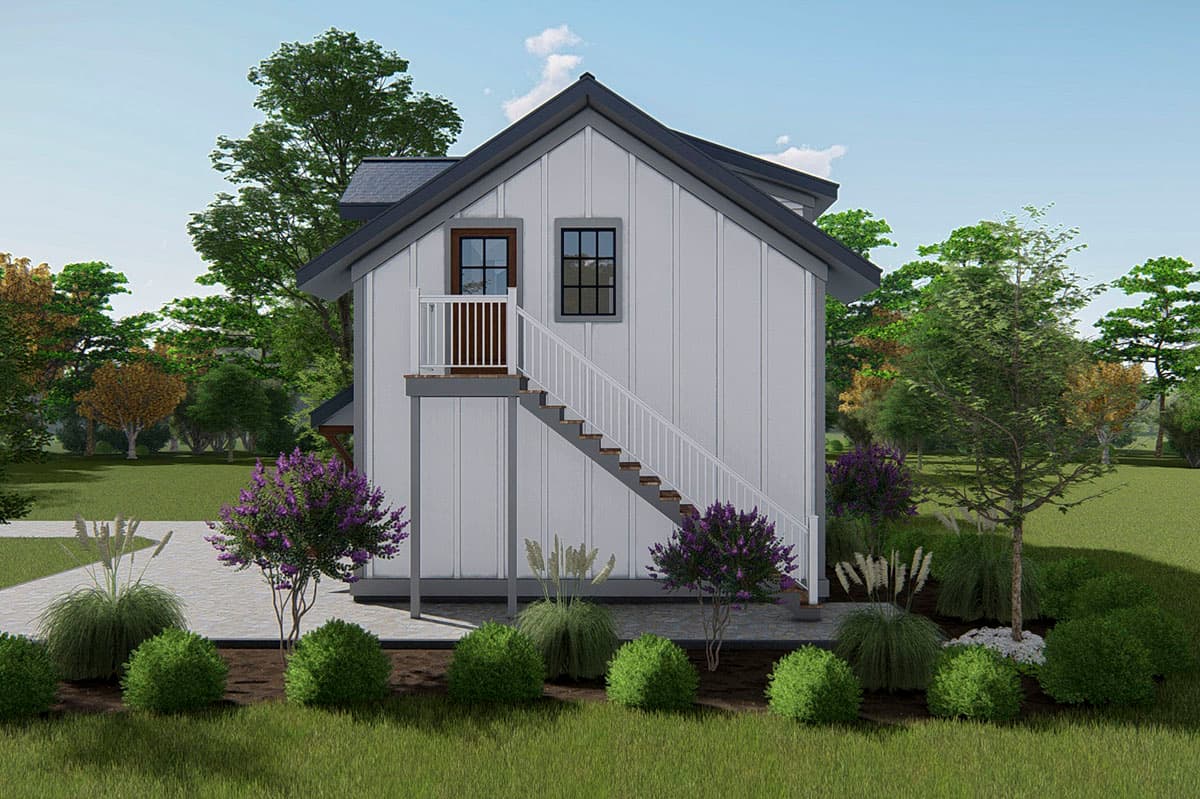 Plan 25419TF: Craftsman Garage Apartment with Ground Floor Shop  - Image #9 - Carriage, Country, Craftsman