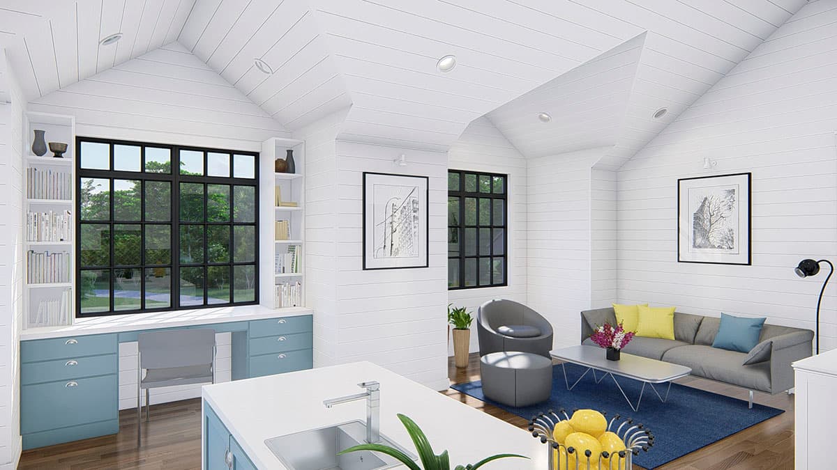 Plan 25419TF: Craftsman Garage Apartment with Ground Floor Shop  - Image #12 - Carriage, Country, Craftsman
