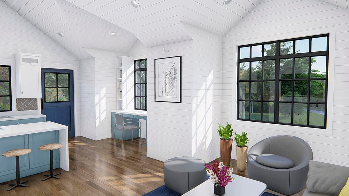 Plan 25419TF: Craftsman Garage Apartment with Ground Floor Shop  - Image #13 - Carriage, Country, Craftsman
