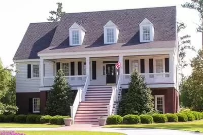 Raised 4 Bedroom Country Home Plan