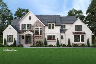 4-Bed House Plan with Home Office or Guest Suite