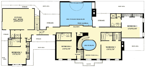 Plan 32540WP: Gracious Georgian Home Plan - Floor Plan - 2nd Floor - Colonial, Georgian, Traditional