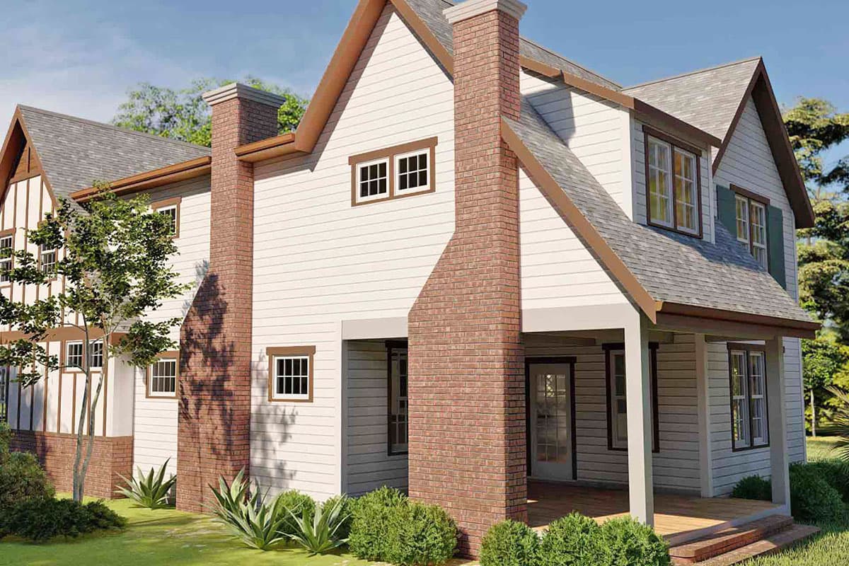 Plan 50194PH: Tudor-style Cottage with Guest Suite and Home Office - Image #10 - Cottage, European, Tudor