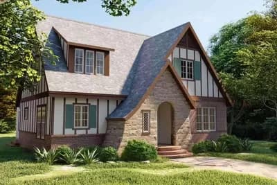 Tudor-style Cottage with Guest Suite and Home Office