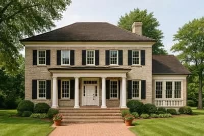 Two-Story Colonial House Plan with Future Bonus Room Above - 3920 Sq Ft