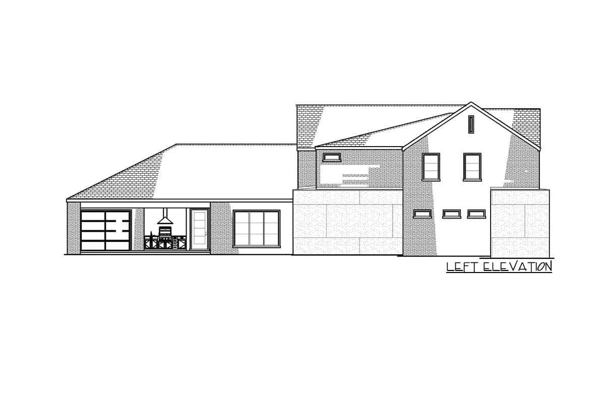 Plan 70810SND: Contemporary Country Home Plan with Main-floor Master Suite and Gym - Image #7 - Contemporary, Modern Farmhouse, New American, Transitional