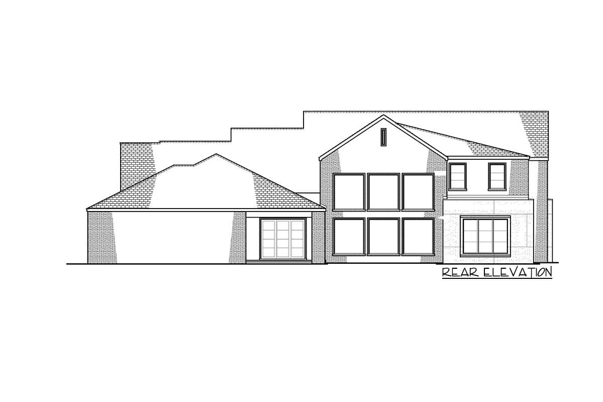 Plan 70810SND: Contemporary Country Home Plan with Main-floor Master Suite and Gym - Image #8 - Contemporary, Modern Farmhouse, New American, Transitional