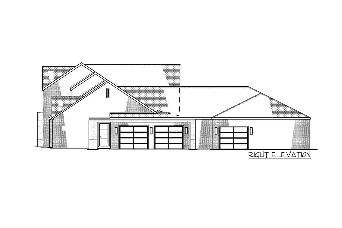 Plan 70810SND: Contemporary Country Home Plan with Main-floor Master Suite and Gym - Image #9 - Contemporary, Modern Farmhouse, New American, Transitional