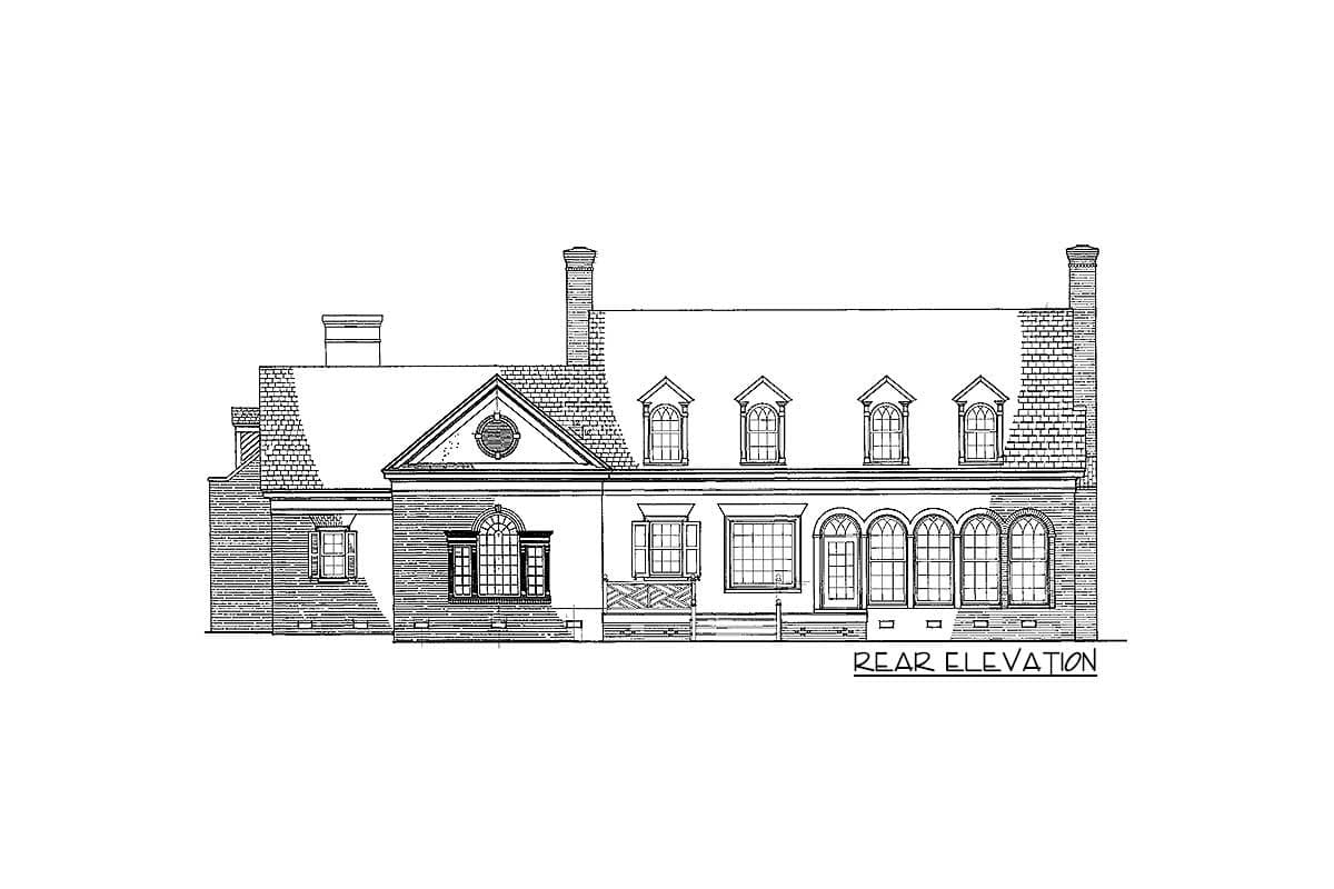 Plan 32558WP: Stunning Front Portico - Image #7 - Southern, Traditional