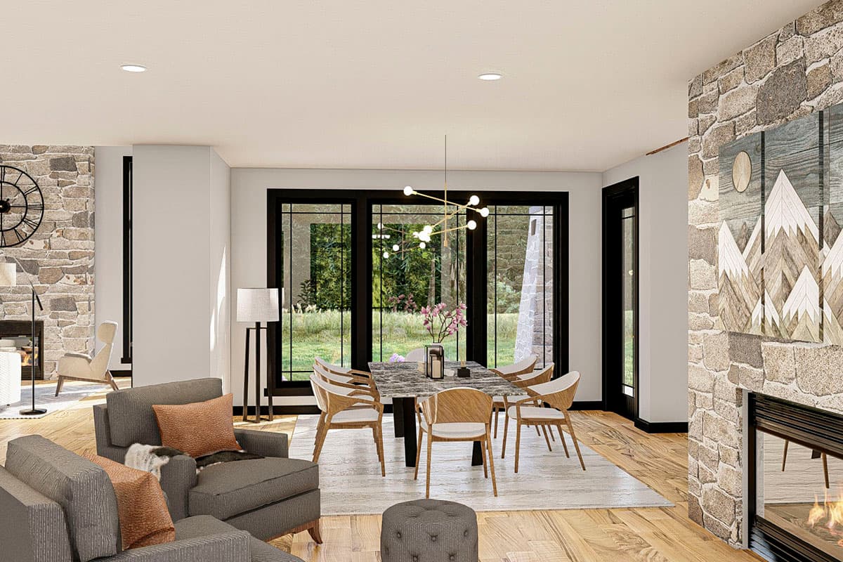 Plan 62389DJ: Modern Mountain House Plan with Angled 3-Car Garage - Image #14 - Craftsman, Mountain, New American, Northwest, Rustic