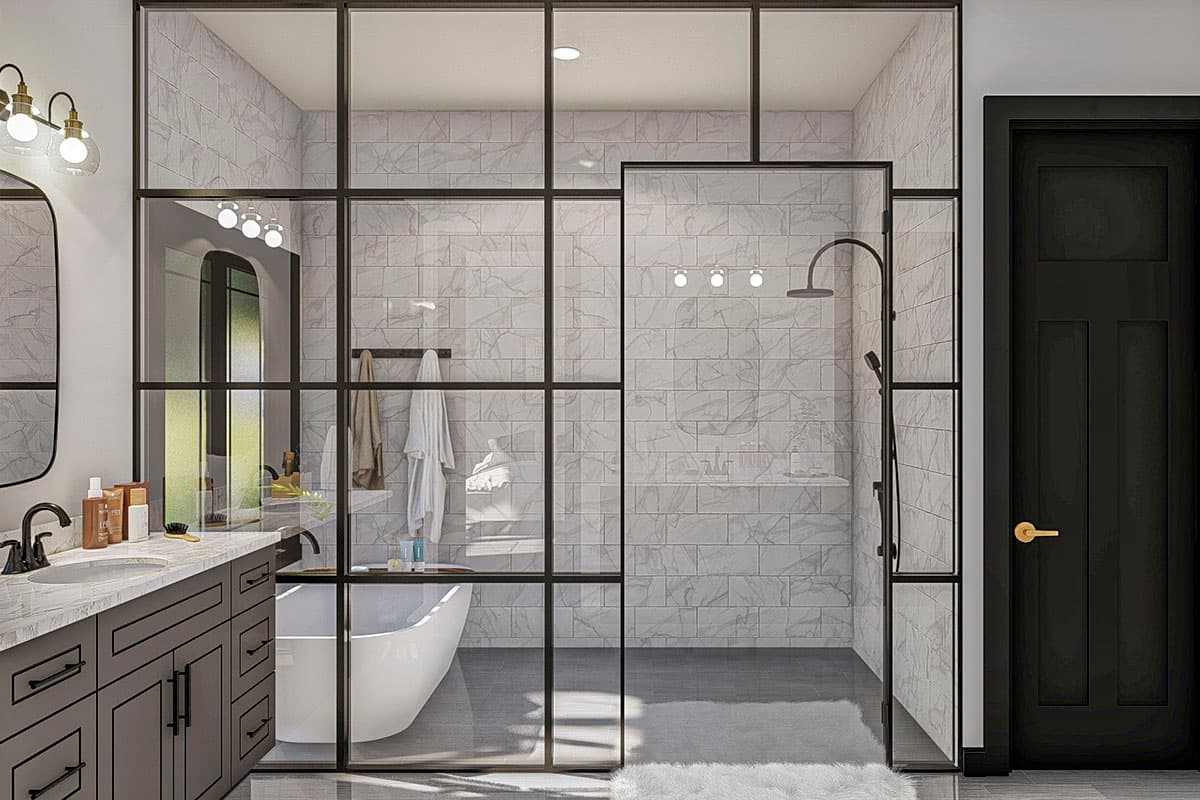 Plan 62389DJ: Modern Mountain House Plan with Angled 3-Car Garage - Image #16 - Craftsman, Mountain, New American, Northwest, Rustic