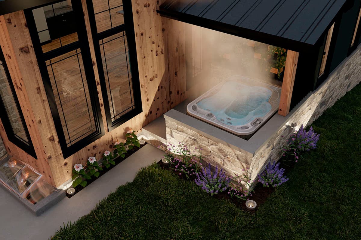 Plan 62389DJ: Modern Mountain House Plan with Angled 3-Car Garage - Image #10 - Craftsman, Mountain, New American, Northwest, Rustic