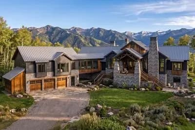 Modern Mountain House Plan with Angled 3-Car Garage