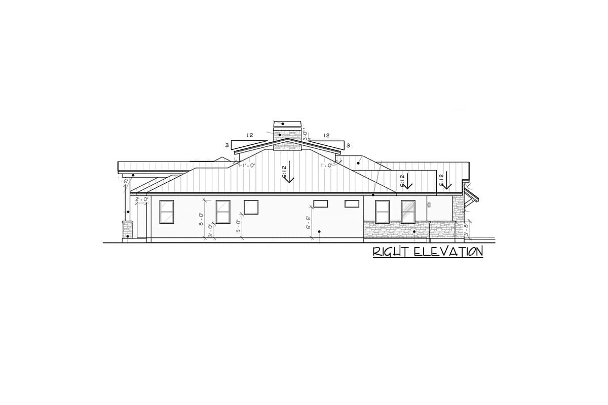 Plan 430069LY:  Northwest Transitional Farmhouse Plan - 3614 Sq Ft - Image #5 - Contemporary, Craftsman, Mid Century Modern, Modern Farmhouse, New American, Northwest, Ranch, Transitional