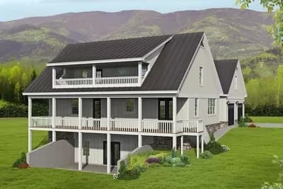 3-Bed Mountain Craftsman Plan with Extra-Deep Garage - 2547 Sq Ft