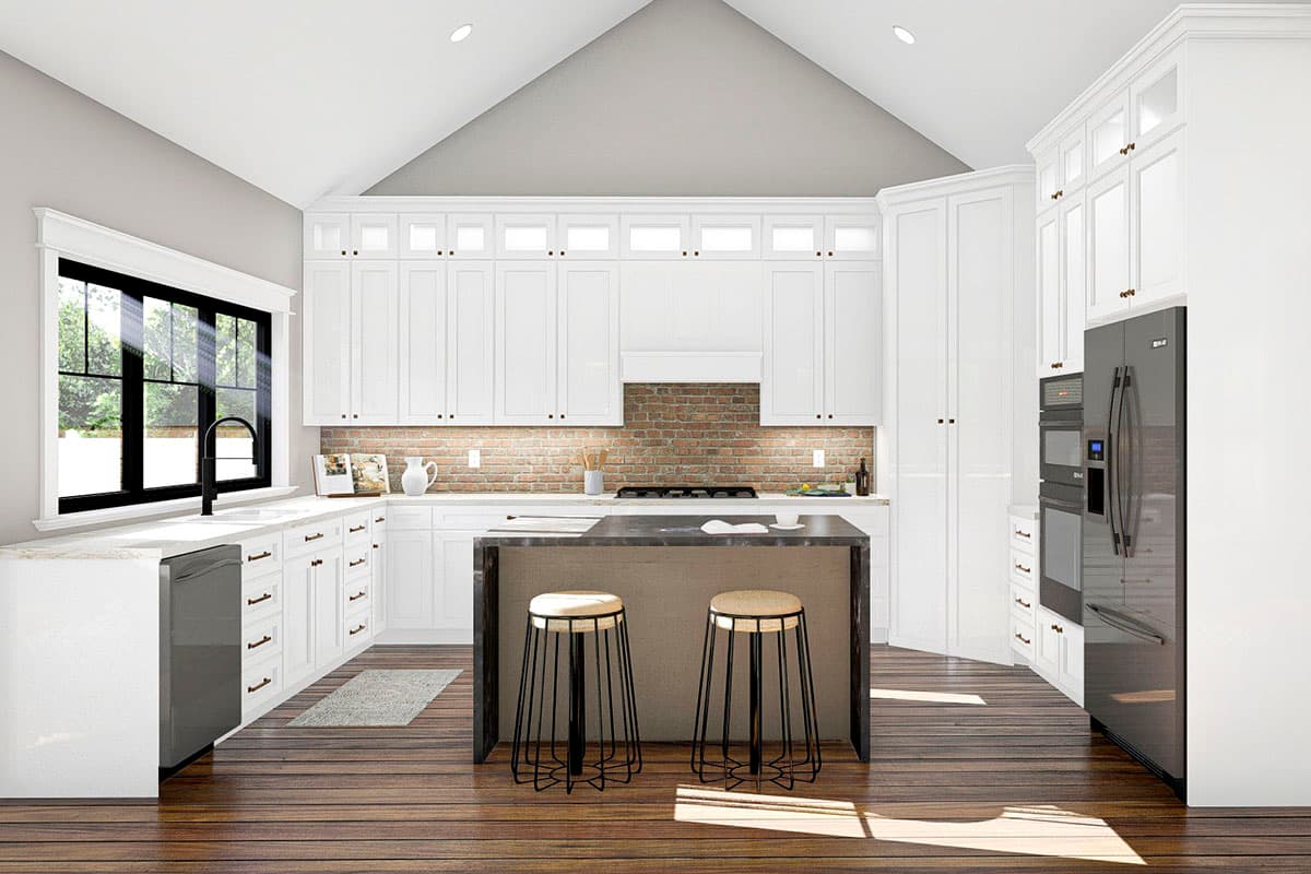Plan 623000DJ: 3-Bedroom Craftsman Home Plan with Deep Bracketed Eaves and a Wraparound Porch - Image #7 - Country, Craftsman, New American, Northwest