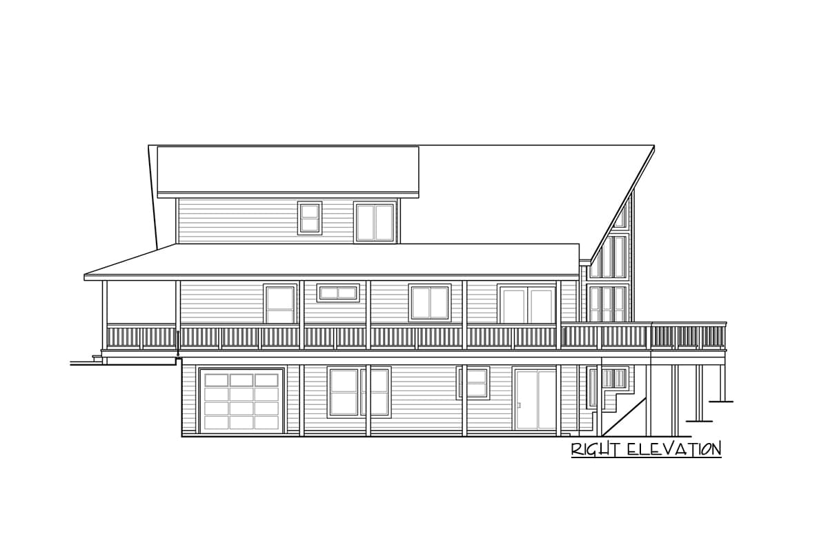 Plan 720048DA: Hillside Lake House Plan with Full Wraparound Porch - 2906 Sq Ft - Image #4 - Coastal, Country, Mountain, Vacation