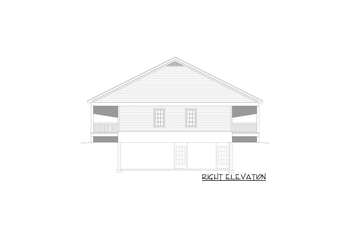 Plan 68772VR: 3-Car Country Ranch House Plan with a Drive-Under Garage and In-law Suite Potential - Image #5 - Mountain, Ranch, Traditional, Vacation