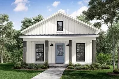 One Bed and Bath Farmhouse-style Cabin - 732 Sq Ft