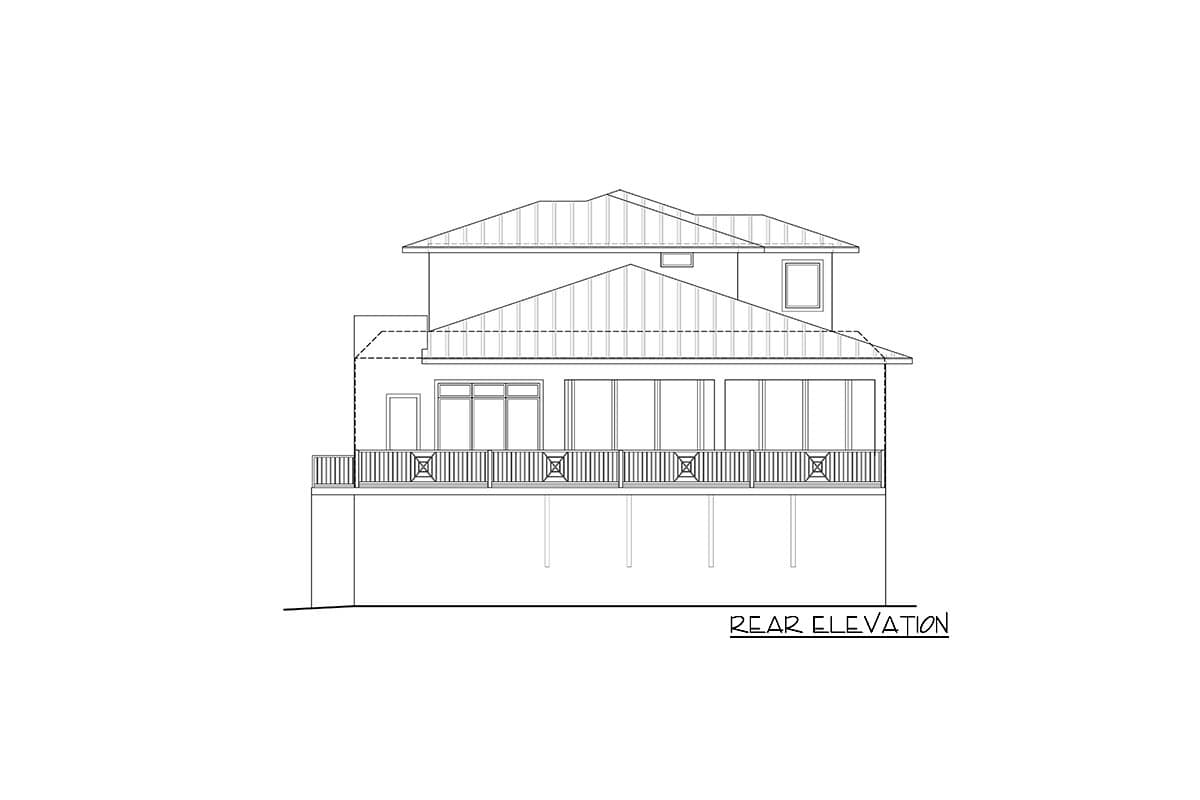 Plan 65683BS: Stucco-clad Beach Home Plan with Pool Concept - Image #4 - Coastal, European, Florida-Style, Mediterranean, Southern, Transitional