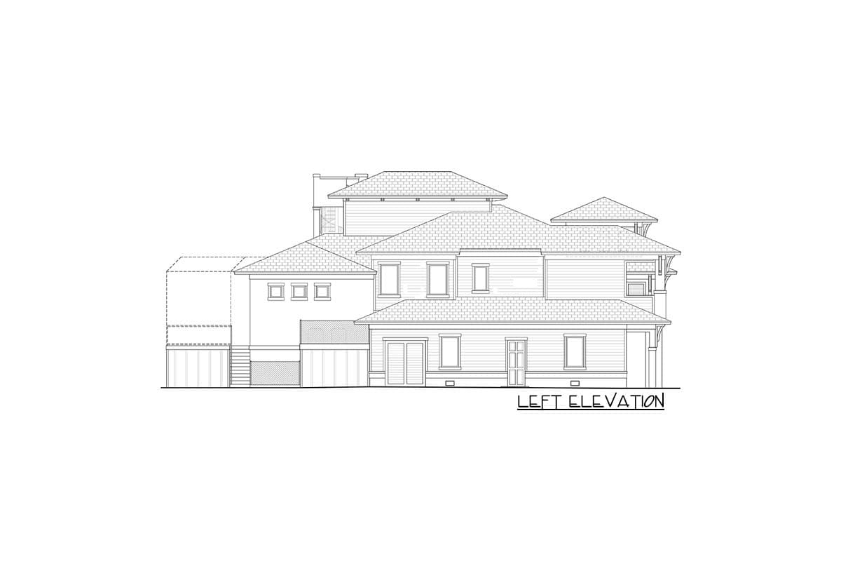 Plan 65684BS: Luxury 4-Bed Home Plan with Cart Storage in 3-Car Garage - Image #4 - Coastal, European, Florida-Style, Mediterranean, Southern, Transitional