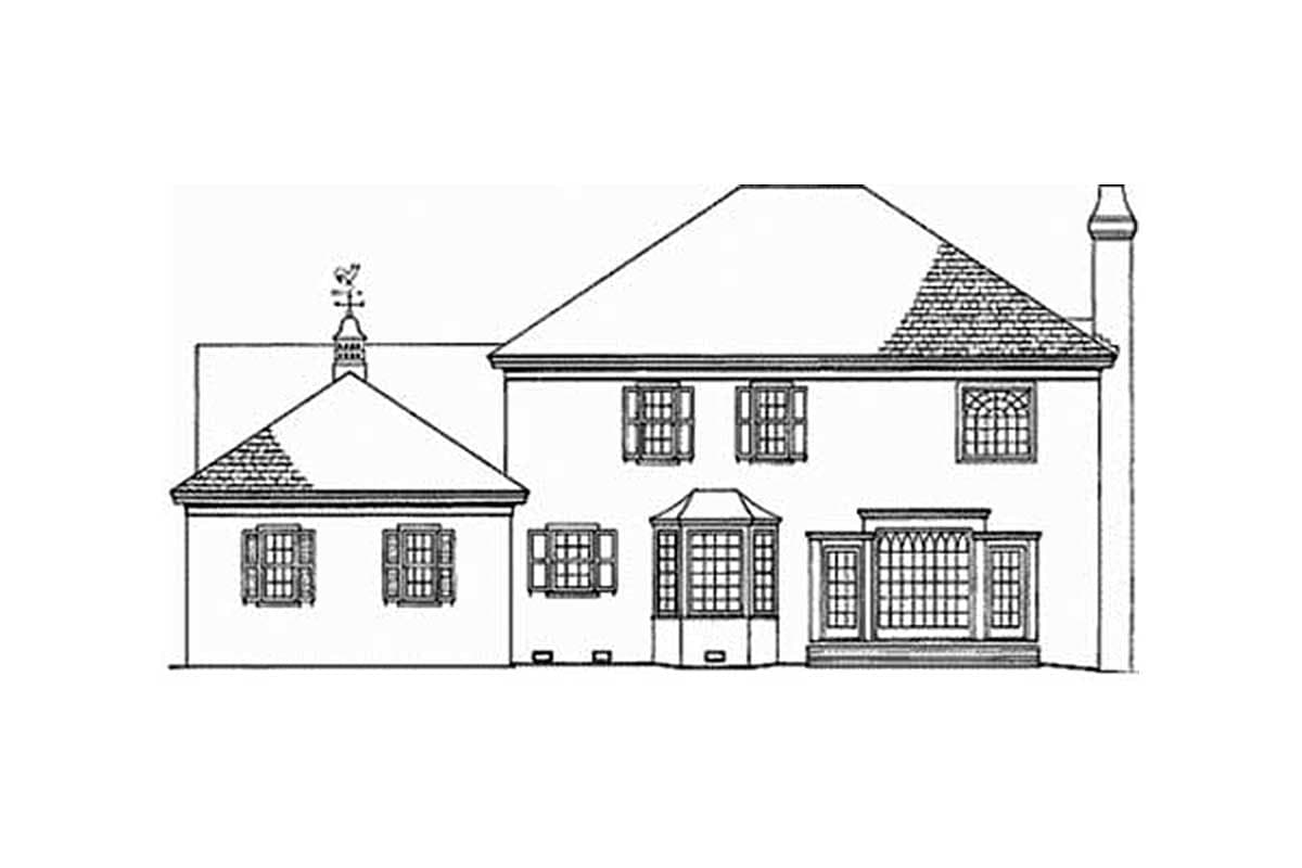 Plan 32569WP: Southern House Plan with Delightful Stacked Porches - Image #4 - New Orleans, Southern, Southern Traditional