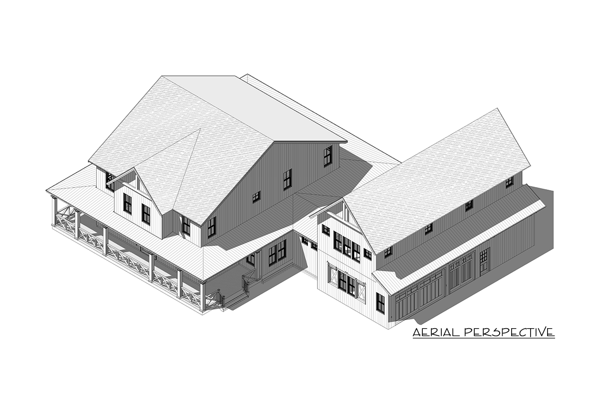 Plan 46439LA: 4-Bedroom Farmhouse Plan with Optional Garage Loft - 3296 Sq Ft - Image #6 - Country, Farmhouse, Modern Farmhouse, Traditional