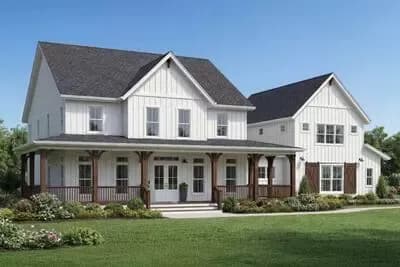 4-Bedroom Farmhouse Plan with Optional Garage Loft - 3296 Sq Ft