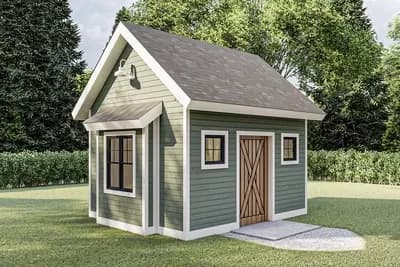 Shed with Bay Window and Traditional Good Looks