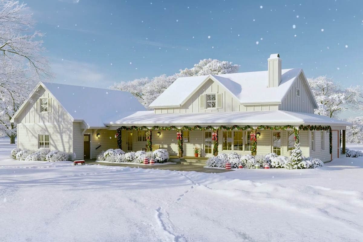 Plan 28945JJ: Modern Farmhouse Plan with Home Office and Optional Bonus Rooms - Image #12 - Country, Farmhouse, Modern Farmhouse, New American