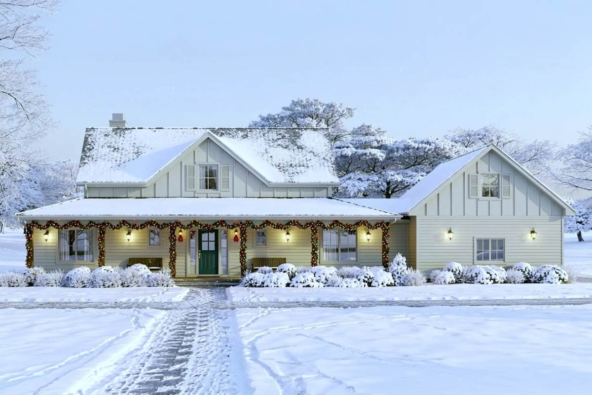 Plan 28945JJ: Modern Farmhouse Plan with Home Office and Optional Bonus Rooms - Image #11 - Country, Farmhouse, Modern Farmhouse, New American