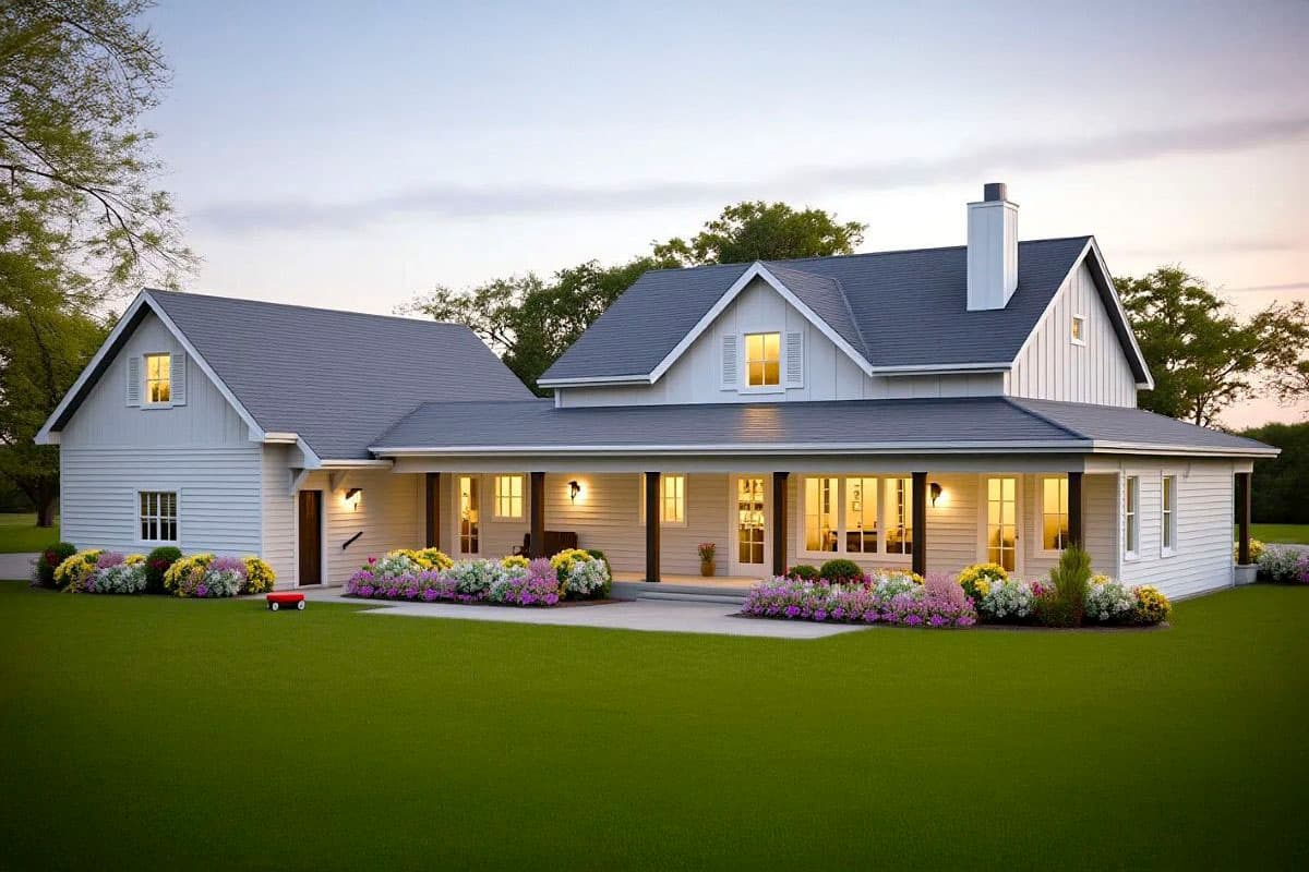 Plan 28945JJ: Modern Farmhouse Plan with Home Office and Optional Bonus Rooms - Image #6 - Country, Farmhouse, Modern Farmhouse, New American