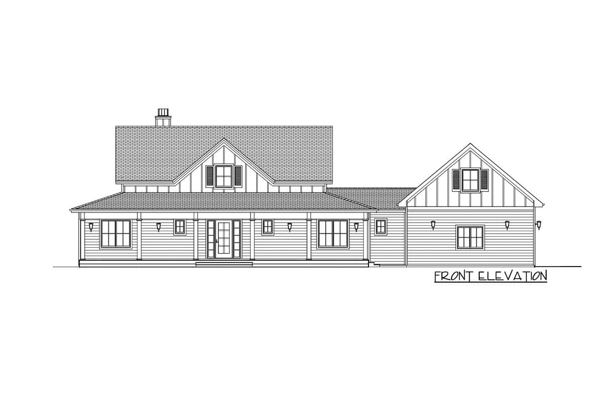 Plan 28945JJ: Modern Farmhouse Plan with Home Office and Optional Bonus Rooms - Image #7 - Country, Farmhouse, Modern Farmhouse, New American