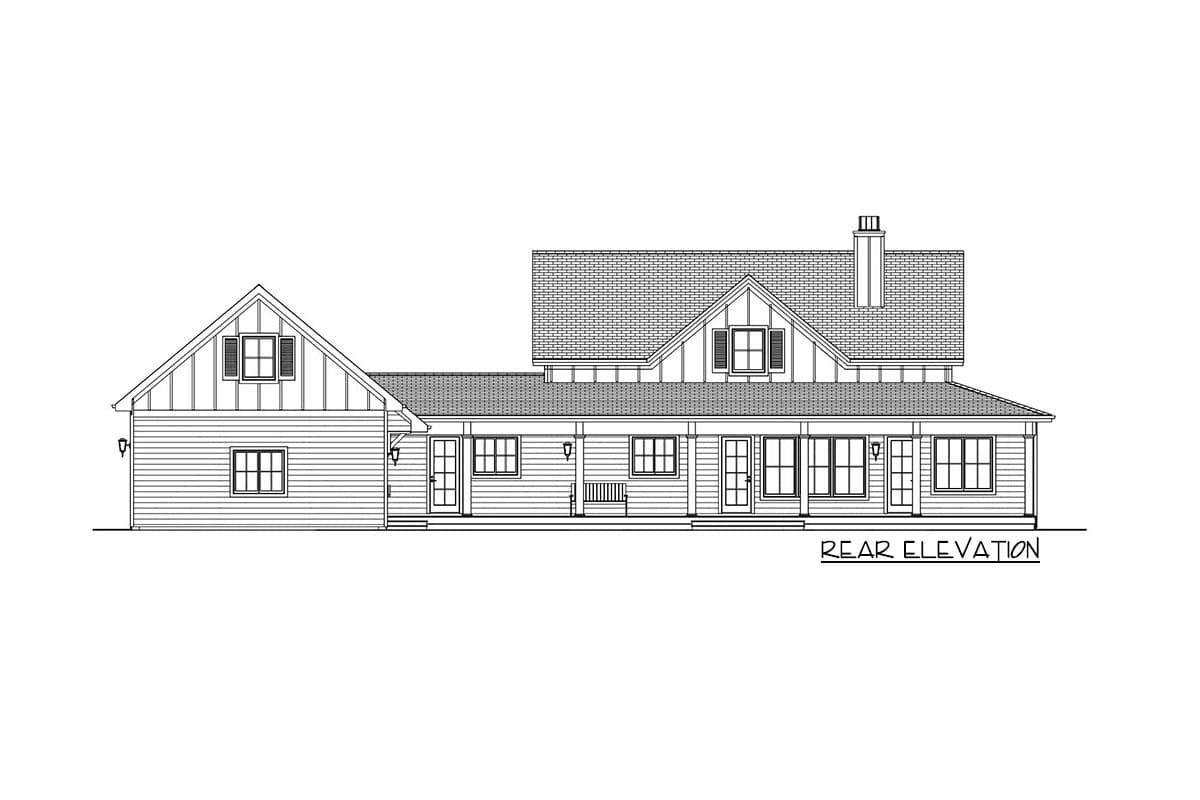 Plan 28945JJ: Modern Farmhouse Plan with Home Office and Optional Bonus Rooms - Image #9 - Country, Farmhouse, Modern Farmhouse, New American