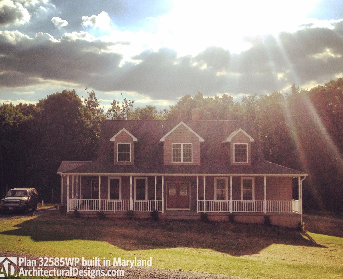 build gallery item - Farmhouse Plan 32585WP comes to life in Maryland