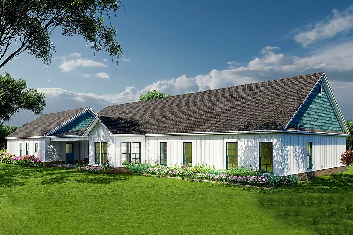 Plan 70812MK: Multi-generational Ranch Home Plan with 1-Bed Apartment Attached - 3777 Sq Ft - Image #8 - Country, Craftsman, New American, Ranch
