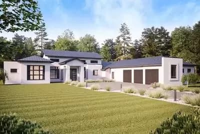  3-Bed Hill Country Home Plan with Split Bedroom Layout - 3385 Sq Ft