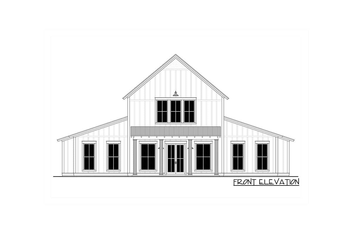 Plan 51867HZ: Rustic Farmhouse with Two-Story Great Room and Loft - 2992 Sq Ft - Image #17 - Barndominium, Country, Farmhouse, Modern Farmhouse, New American, Rustic, Traditional