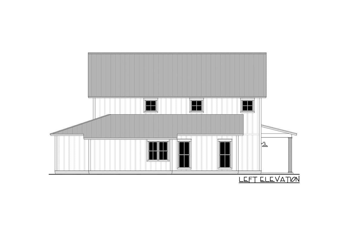 Plan 51867HZ: Rustic Farmhouse with Two-Story Great Room and Loft - 2992 Sq Ft - Image #18 - Barndominium, Country, Farmhouse, Modern Farmhouse, New American, Rustic, Traditional