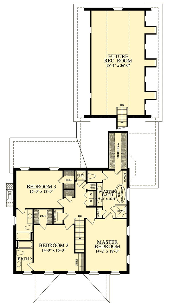 Plan 32590WP: Majestic Traditional Home Plan - Floor Plan - 2nd Floor - Georgian, Southern, Traditional