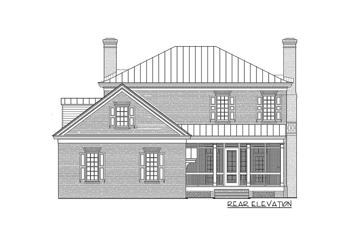 Plan 32590WP: Majestic Traditional Home Plan - Image #5 - Georgian, Southern, Traditional