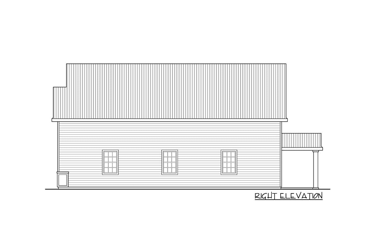 Plan 720049DA: Detached Garage with Drive-through RV Bay - Image #4 - Traditional