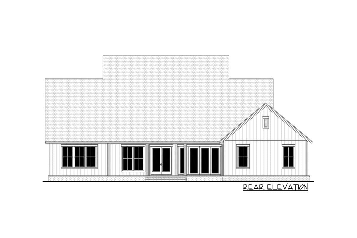 Plan 51869HZ: 2-Story Modern Farmhouse with Home Office and Large Rear Porch - Image #17 - Country, Craftsman, Modern Farmhouse, New American