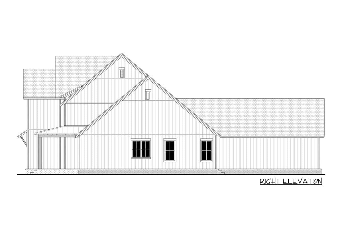 Plan 51869HZ: 2-Story Modern Farmhouse with Home Office and Large Rear Porch - Image #18 - Country, Craftsman, Modern Farmhouse, New American